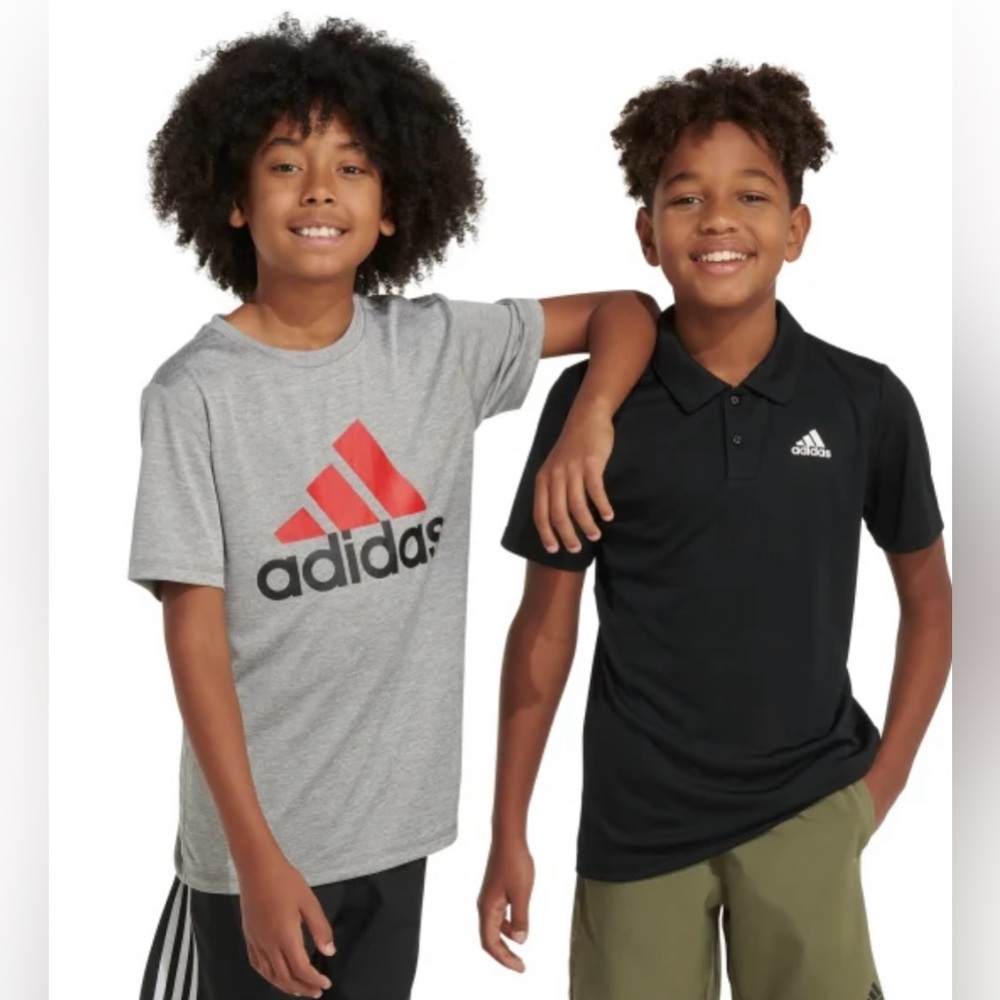 adidas Youth Performance Polo and Tee Set